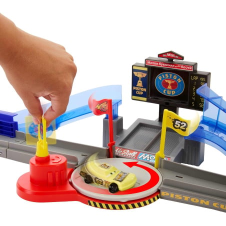Cars Copa Pistón Stunting Speedway Set