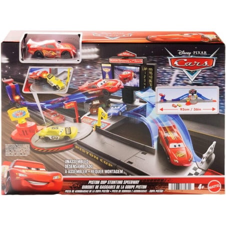 Cars Copa Pistón Stunting Speedway Set