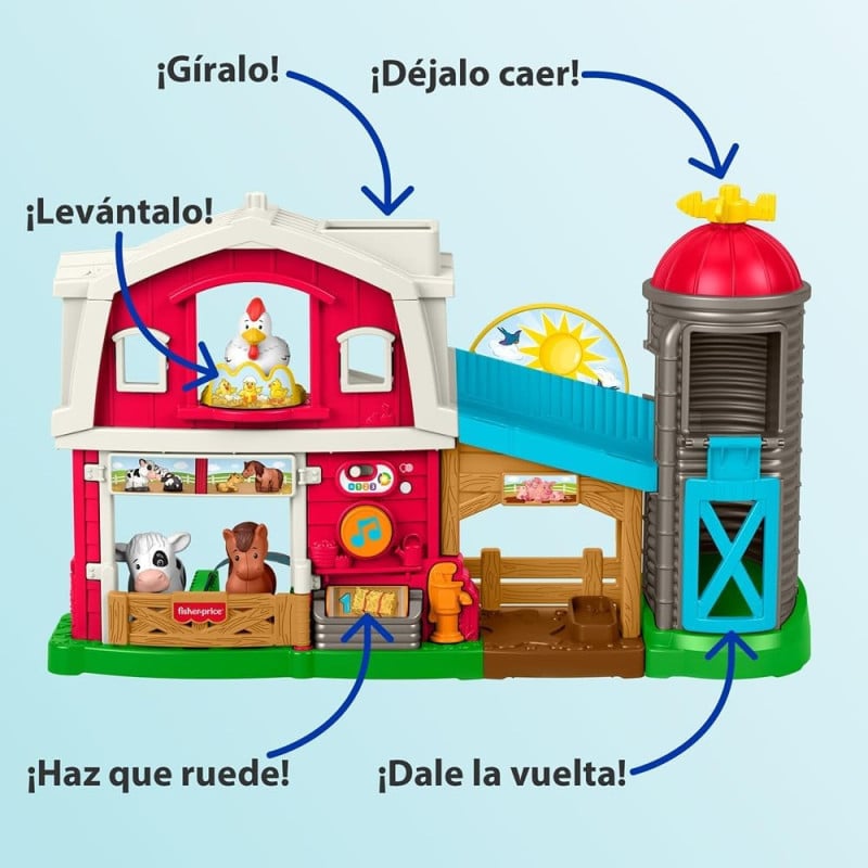 Fisher-Price Little People Granja de Animales Multilingüe