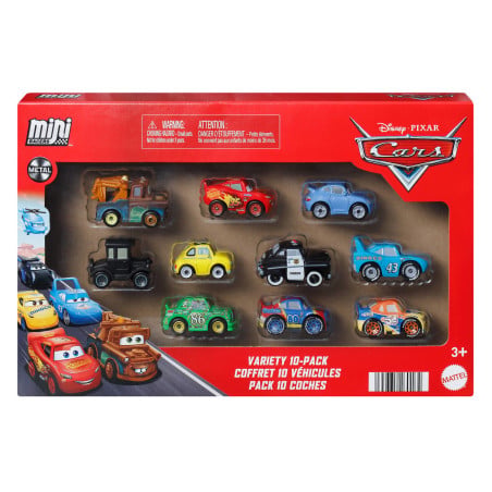 Cars Pack De 10 Vehículos De Mattel