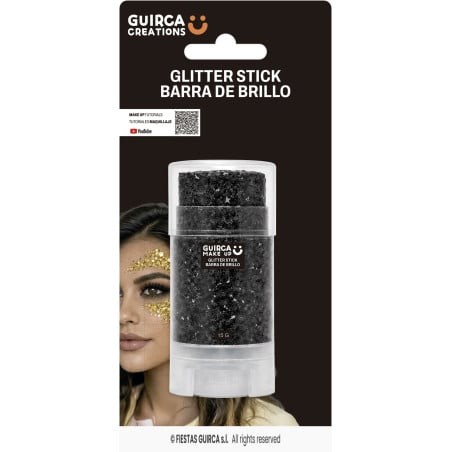 Glitter en Stick Negro 15 g