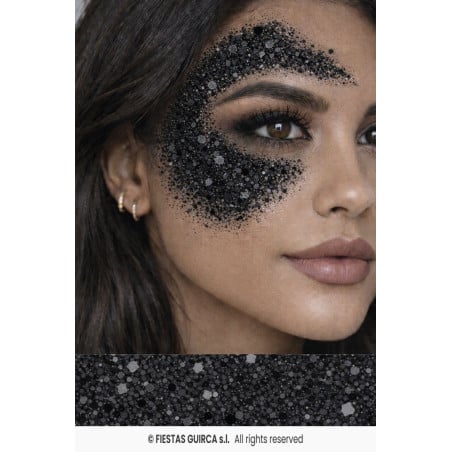 Glitter en Stick Negro 15 g