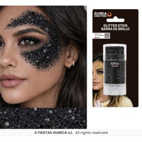 Glitter en Stick Negro 15 g
