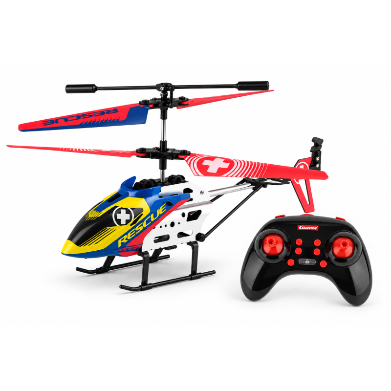 Helicóptero Rescate Uno Radio Control De Carrera