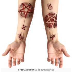 Tatuaje Satánico 30x13 cm