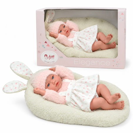 Muñecas Arias Elegance Aria Beige Con Cojín 40 Cm De Muñecas Arias