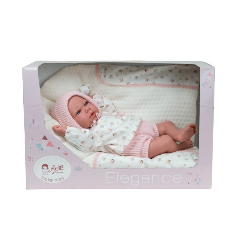 Muñecas Arias Elegance Andie Rosa Con Cojín 40 Cm