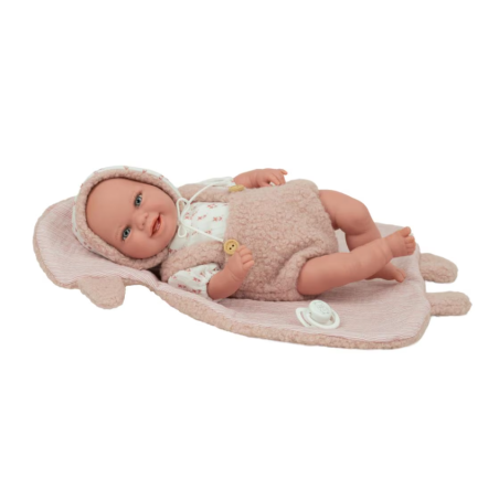 Muñecas Arias Elegance Baby Rosa Con Manta 35 Cm