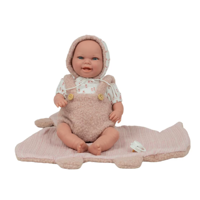 Muñecas Arias Elegance Baby Rosa Con Manta 35 Cm