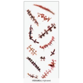 Tatuaje con Cicatrices 30 x 13 cm 2