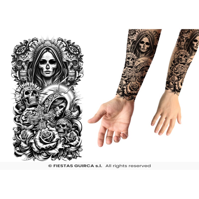 Tatuaje Catrina 14x30 cm