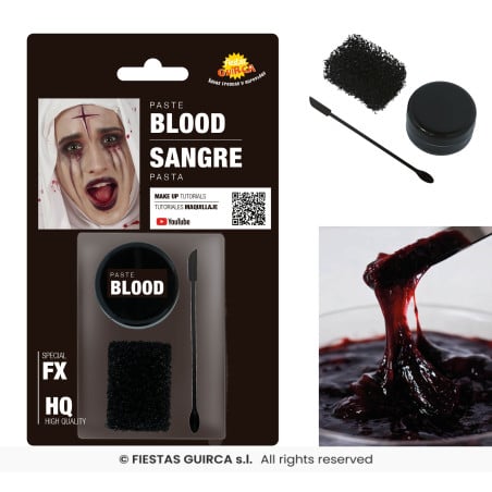 Pasta de Sangre Artificial FX con Aplicador y Esponja