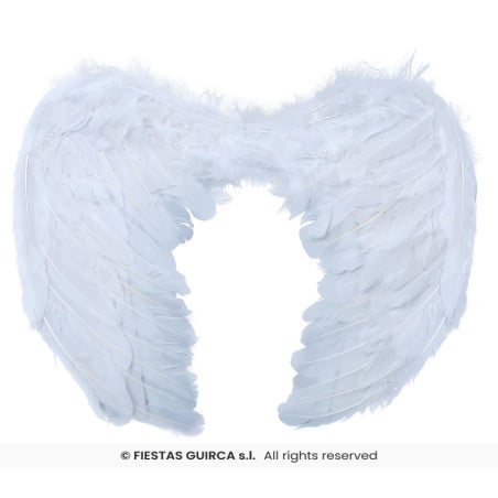 Alas de Ángel de Plumas Blancas 50 cm