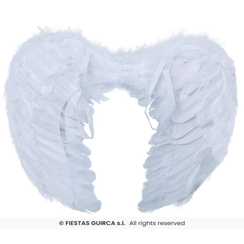 Alas de Ángel de Plumas Blancas 50 cm