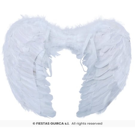 Alas de Ángel de Plumas Blancas 50 cm