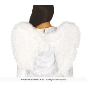 Alas de Ángel de Plumas Blancas 50 cm