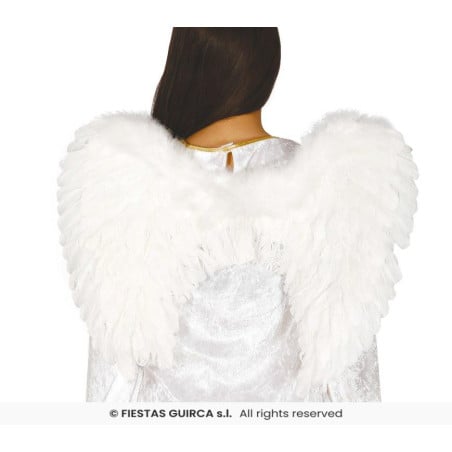 Alas de Ángel de Plumas Blancas 50 cm