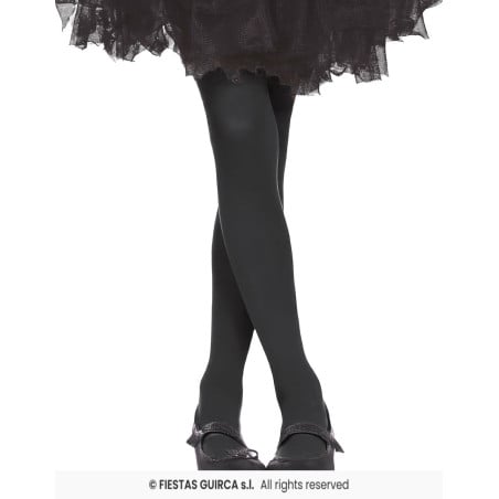 Pantys Negros Infantiles Talla 3-6 Años