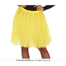 Tutú Amarillo de Tul para Adulto 60 cm 2