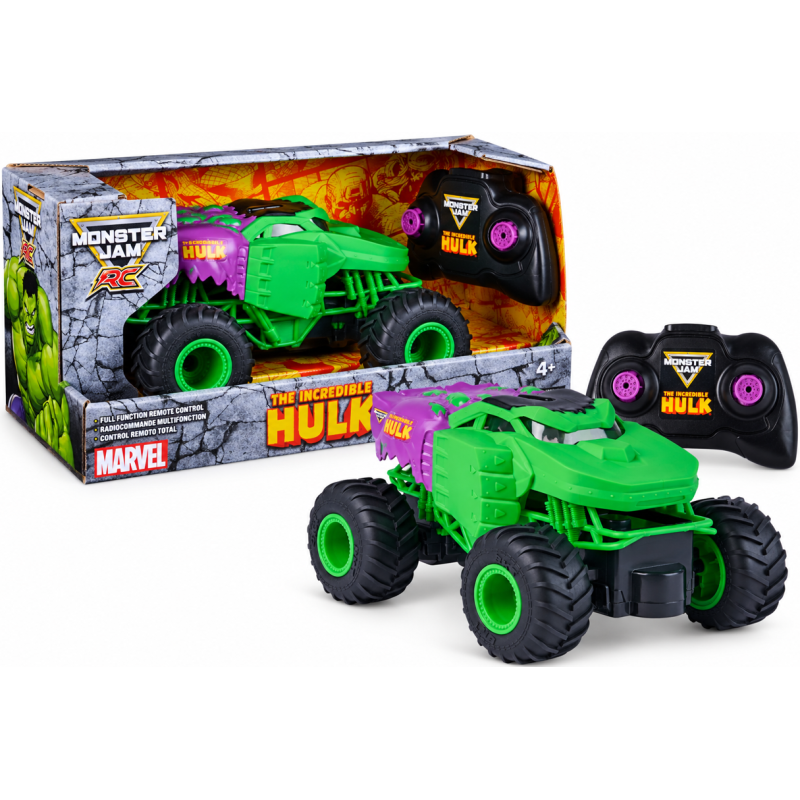 Monster Jam Marvel Hulk Radiocontrol 1:24 De Spin Master