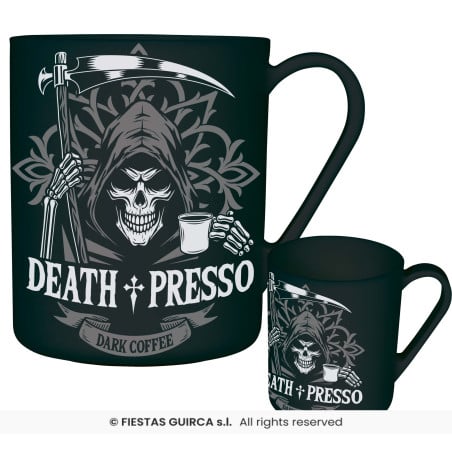 Taza Death Presso de PVC 10 cm