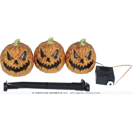 Calabazas Decorativas con Luz y Sonido 13 cm