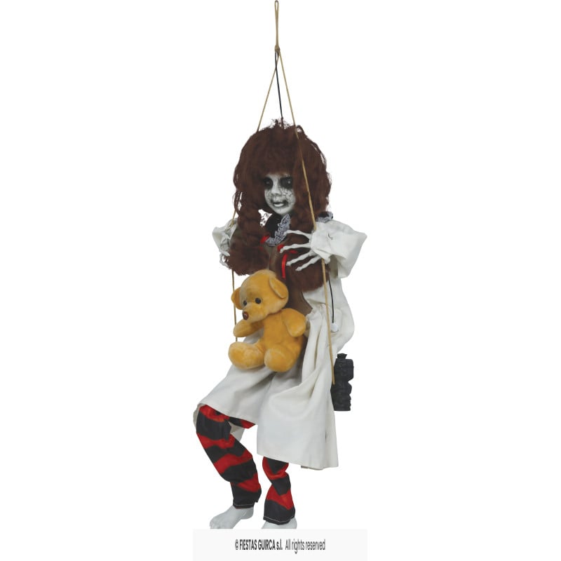 Muñeca Colgante Terrorífica con Oso 90 cm