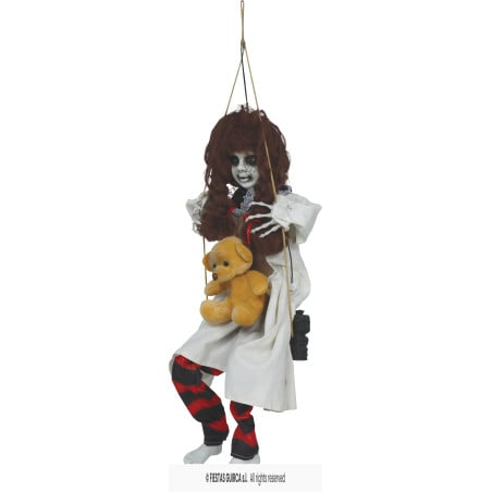 Muñeca Colgante Terrorífica con Oso 90 cm