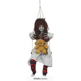 Muñeca Colgante Terrorífica con Oso 90 cm
