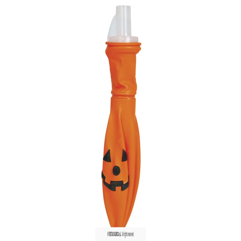 Pack 10 Globos Naranjas Calabaza con Luz 30 cm