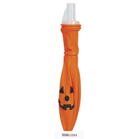 Pack 10 Globos Naranjas Calabaza con Luz 30 cm