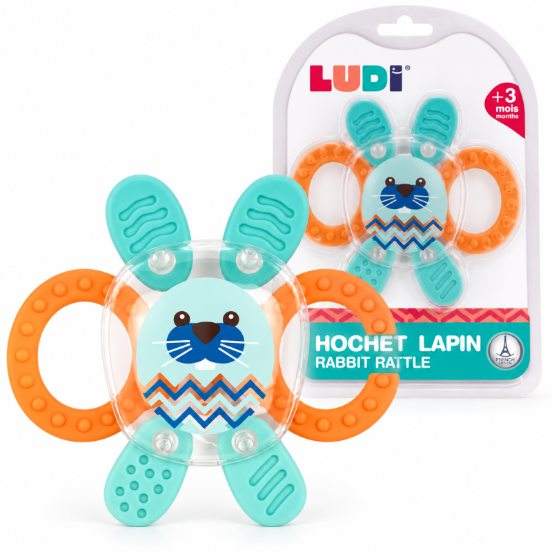 LUDI Sonajero Mordedor Conejito