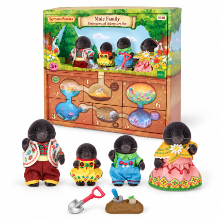 Sylvanian Families Familia Topo Aventuras Subterráneas