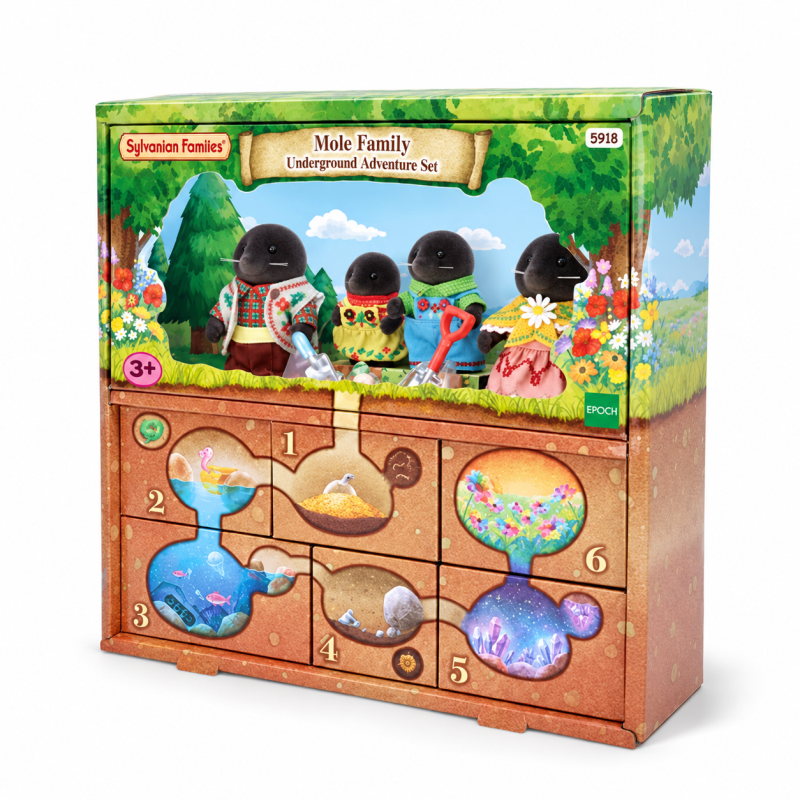 Sylvanian Families Familia Topo Aventuras Subterráneas