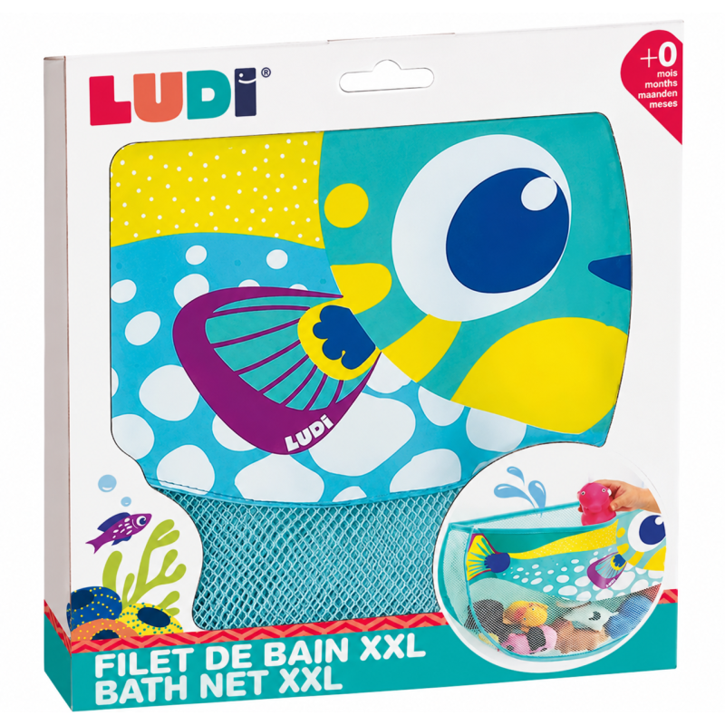 LUDI Red De Almacenamiento XXL Pececito De Top Toys