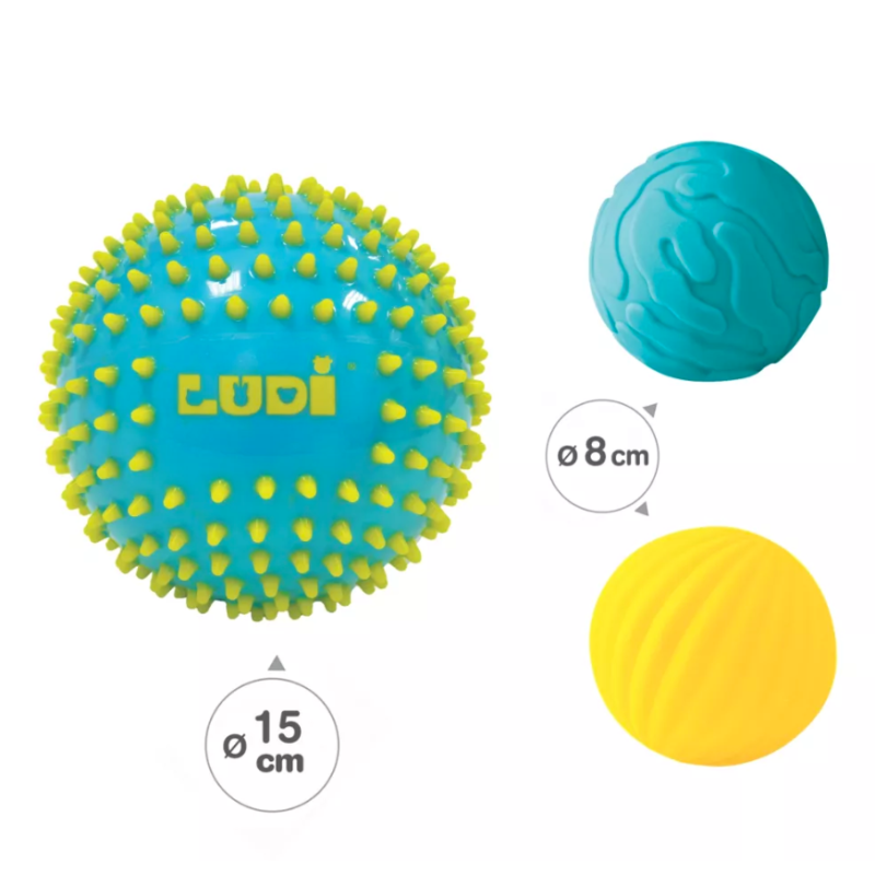 LUDI Pelotas Sensoriales Azules