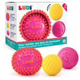 LUDI Pelotas Sensoriales Rosas De Top Toys