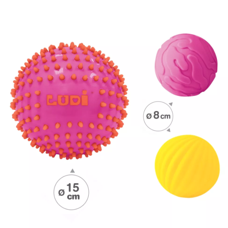 LUDI Pelotas Sensoriales Rosas
