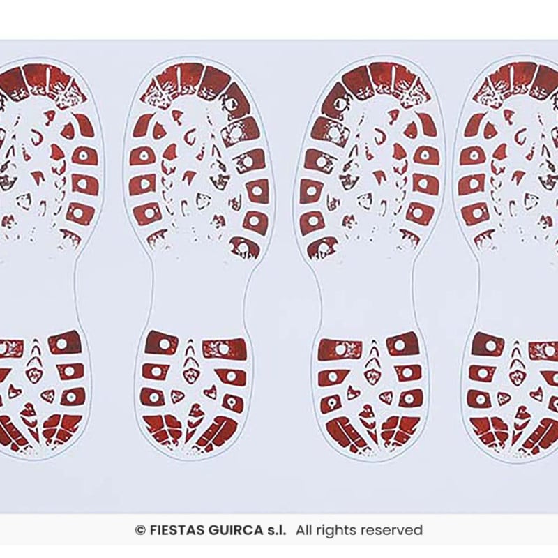 Pisadas de Sangre Adhesivas de Botas 2 x 25 x 70 cm
