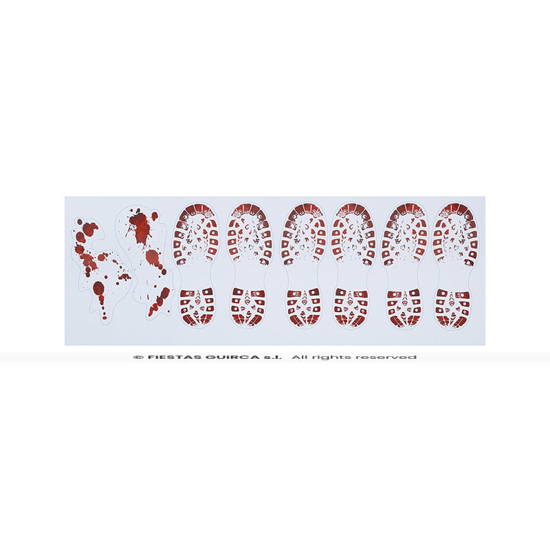 Pisadas de Sangre Adhesivas de Botas 2 x 25 x 70 cm