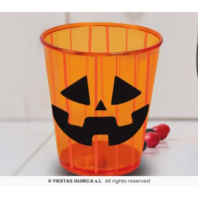 Vaso Calabaza Halloween Naranja 9 x 10 cm