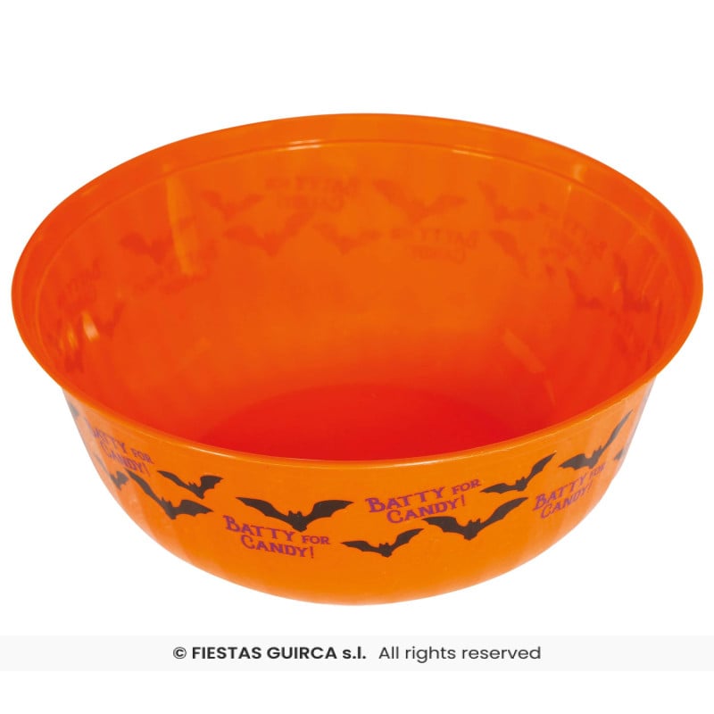 Bol para Chuches Halloween con Murciélagos 27 cm