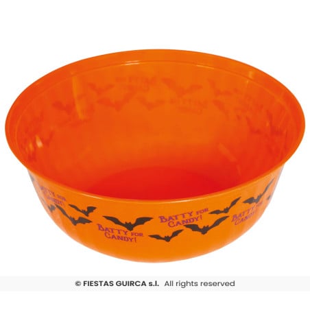 Bol para Chuches Halloween con Murciélagos 27 cm