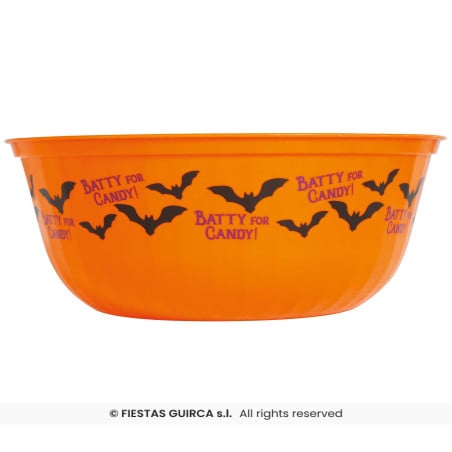 Bol para Chuches Halloween con Murciélagos 27 cm