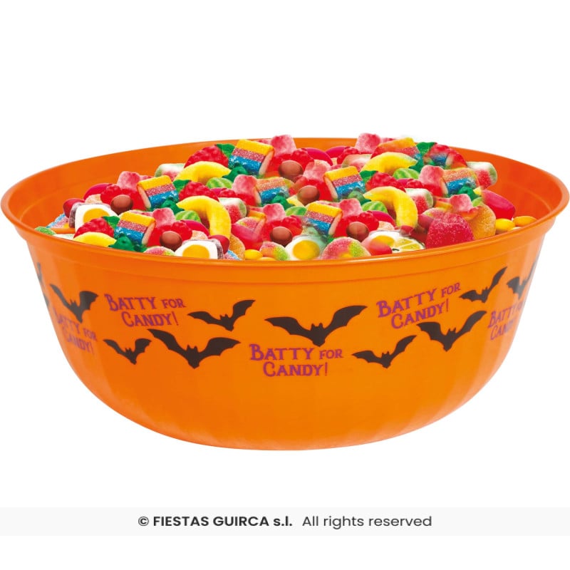 Bol para Chuches Halloween con Murciélagos 27 cm