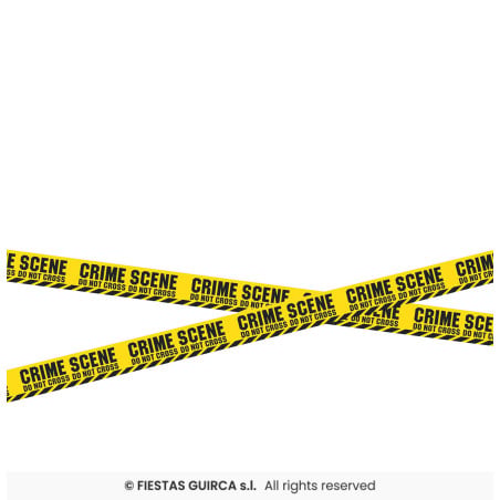 Cinta Crime Scene 6 m x 7,6 cm
