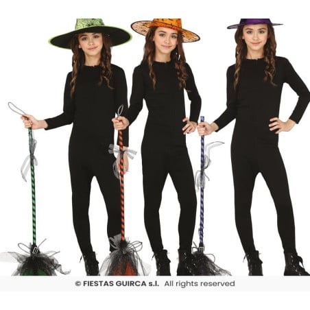 Escoba de Bruja Infantil 95 cm Surtida