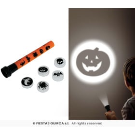 Linterna Proyector con Figuras de Halloween