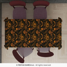 Mantel Calabazas Góticas 137 x 274 cm