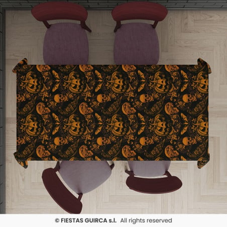 Mantel Calabazas Góticas 137 x 274 cm